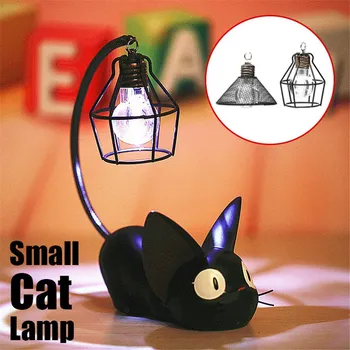  1 ADET Sevimli Kedi Hayvan LED Gece Lambası Süsler Küçük Kedi Kreş Lamba Solunum Yaratıcı Yatak Odası Oturma Odası Dekorasyon Hediye