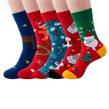  1 Pairs Rahat Noel Çorap Karikatür Hayvan Kadın Çorap Pamuk Mutlu komik çoraplar Kore Sevimli Çorap noel hediyesi Kadınlar İçin
