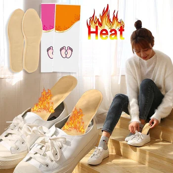 1 Çift Kış Ayak sıcak Pedleri Kendinden ısıtma Tabanlık Unisex Açık sıcak Tutmak Kendinden ısıtma terapi Ayakkabı yetişkin bezi ısınma