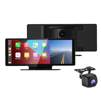  10.26 İnç 4K Araba araç içi kamera Carplay Android Otomatik dikiz aynası Video Kayıt WİFİ Döngü Kayıt araba dvr'ı