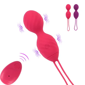  10 Modları Vajinal Sıkın Egzersiz Vibratör Ben Wa Topu Kegel Topu 
Uzaktan G-spot Titreşimli Yumurta Seks Oyuncakları Kadınlar için