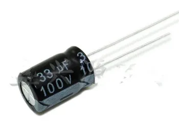  100 V 33 UF 33 UF 100 V Elektrolitik Kapasitörler hacmi: 8 * 12 en iyi kalite Yeni origina
