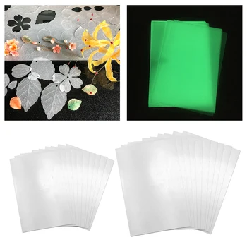  10x Saydam Shrink Yazdırılabilir Plastik Levhalar Kağıt DIY Yaratıcı