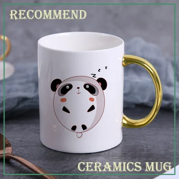  11 oz Karikatür hayvan Seramik kupa Drinkware Kahve çay fincanları Yenilik Hediyeler kahve Kupalar süt kupası Drinkware KTDW-065