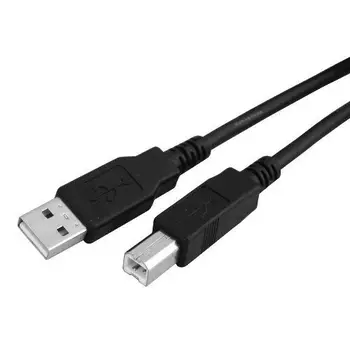  16FT/5 M USB 2.0 A Erkek B Erkek Yüksek Hızlı Yazıcı Tarayıcı Kablosu Siyah Yeni