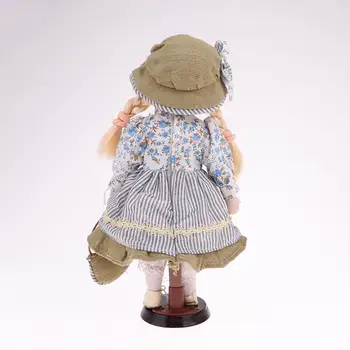  2 adet 30cm Porselen Bebek Vintage Kız İnsanlar Figürü Elbise Kitleri Accs