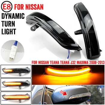  2 ADET Yanıp Sönen Su dikiz aynası Dönüş sinyal ışığı Nissan Teana İçin J32 Maxima 2008-2013 LED Dinamik Flaşör Göstergesi