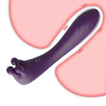  2 in 1 Vibratör Kadınlar İçin USB Teşvik G Noktası Hızlı Orgazm Otomatik Rotasyon Meme Klitoris Stimülatörü Kadın Mastürbasyon Dildos
