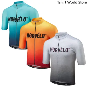  2022 Pro team Morvelo Yaz Formaları Bisiklet Gömlek erkek Bisiklet Jersey Ciclismo Bicicleta Gömlek Tops Maillot Ciclismo Nefes