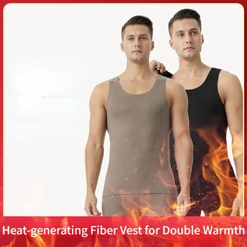  2022 Termal Gömlek Erkek Kış sıcak Yelek erkek Dar Giyen Crewneck Kadife termal iç çamaşır Termal Giyim Erkekler Tops