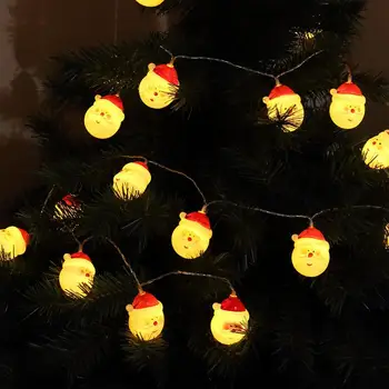  20LED Noel Noel baba kafa dize ışıkları 2022 noel Noel Baba dize ışıkları dekoratif ışık dize noel ağacı süsleri için