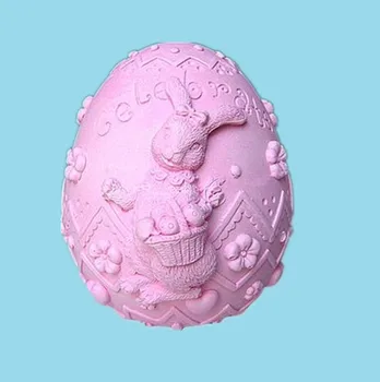  3D Paskalya Yumurta Sabun Kalıp Kalıp Silikon Sabun Kalıp Mum Kalıpları El Yapımı Çikolata Hayvan Kek Dekorasyon Araçları Kalıpları PRZY 001