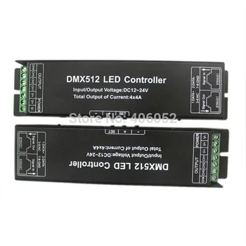  4 kanal LED RGBW Denetleyici DMX512 LED Dekoder ve Sürücü 12 V DMX Denetleyici