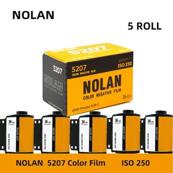  5 Rulo Nolan 5207 250D 135 Renkli Film Rulosu Negatif Film ECN2 İşleme Iso 250 36EXP / Rulo Son Kullanma tarihi (12.2023)