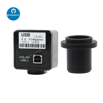  5MP CMOS USB Elektronik Mikroskop Kamera Makinesi Görüş Endüstriyel Kamera Ücretsiz Sürücü HD Dürbün Trinoküler Microscopio