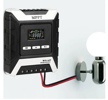  60A MPPT Solar şarj regülatörü Çift USB lcd ekran 12 V / 24 V / 48 V Otomatik Güneş hücre paneli Şarj Regülatörü Şarj