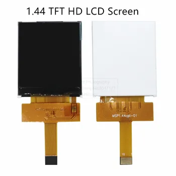  65 K Tam Renkli 128 * 128 ST7735S Sürücü IC Seri Plug-in Stil 10Pin 0.5 MM Pitch LCD ekran 1.44 TFT yüksek çözünürlüklü LCD Ekran