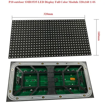  Açık P10mm 320x160mm Modülü, Ulus Yıldız LED lamba, 32x16 Piksel Yüksek Parlaklık Su Geçirmez Açık HD Led Modülü, Led Panel