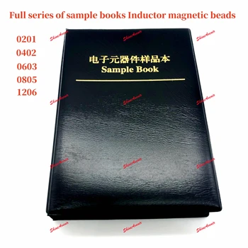  Bir kitap 0603 Manyetik Boncuk Paketi 22 çeşit Shunluo Yama Endüktif Manyetik Boncuk Örnek Kitap 0R~2500R 100 % YENİ