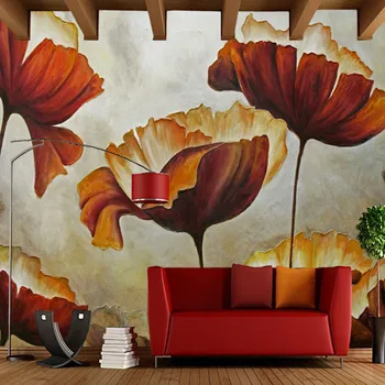  Bir lotus yaprağı soyut resim özel 3d duvar kağıdı papel de parede, oturma odası kanepe TV duvar yatak odası duvar kağıtları ev dekor duvar