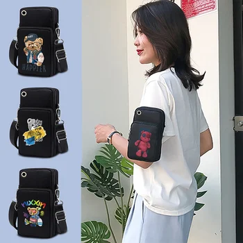  Cep Telefonu Çantası için Xiaomi / iPhone / Huawei / HTC / LG Kılıfı Cüzdan Açık Spor Kol Çanta omuzdan askili çanta Kadın Evrensel Telefon Kılıfı