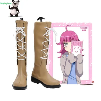  CosplayLove Anime Aşk Canlı! Aşk yaşa! MÜKEMMEL Rüya Projesi Tennouji Rina Kahverengi Cosplay Ayakkabı Uzun Çizmeler Deri Custom Made