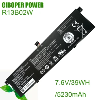  CP Orijinal Pil 7.6 V 39Wh Yeni R13B01W R13B02W Laptop Batarya İçin Hava 13.3 