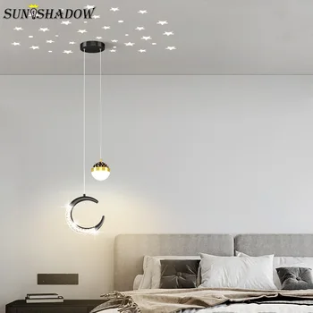  Dekorasyon LED kolye ışık başucu asılı lamba Modern Led kolye lamba oturma odası yatak odası yemek odası çalışma odası mutfak