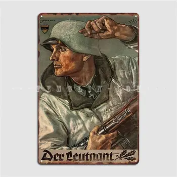  Der Leutnant Teğmen Ww2 Metal Burcu Duvar Dekor Komik Sinema Garaj Kulübü Bar Tabela Posteri
