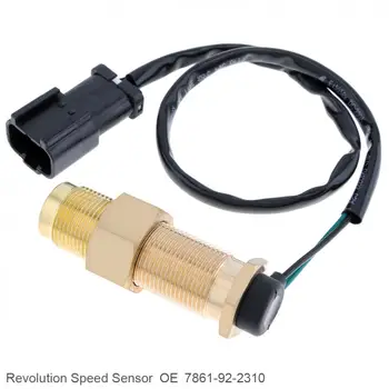  Devrim Hız Sensörü Ekskavatör Motor Yedek parça Aksesuarları Beyaz Kare Fiş 7861-92-2310 Komatsu Ekskavatör için