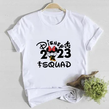  Disney Rahat S-XXXL Erkek T-Shirt Beyaz Kısa Kollu Sıcak Satış 2023 Serisi Baskı Graphci Mickey Desen Erkek T Shirt O Boyun