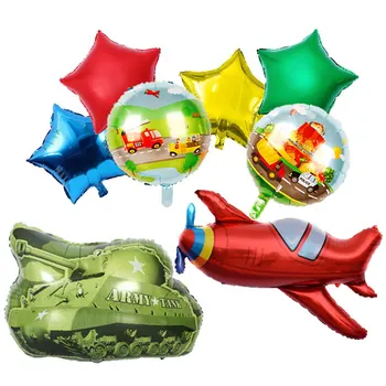  Doğum günü Partisi dekorasyon balonları Tankı Balonlar, Ordu Tankı Kamuflaj Balonlar Ordu Tema Parti Dekorasyon Doğum Günü Partisi