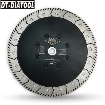 DT-DIATOOL 1 adet Dia 9 inç / 230mm M14 İplik elmas kesim Grindng Disk granit taşlama Mermer Beton Çift Testere Bıçağı