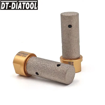  DT-DIATOOL 2 adet 20mm Vakum Kaynaklı elmas freze kesicisi Parmak Uçları M10 İplik Seramik Karo Granit Mermer Büyüt