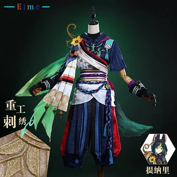  EİME Oyunu Genshin Darbe Tighnari Cosplay Kostüm Fantezi Parti Elbise Üniforma Cadılar Bayramı Rol Oynamak Giyim Kadınlar Için Özel Yapılmış