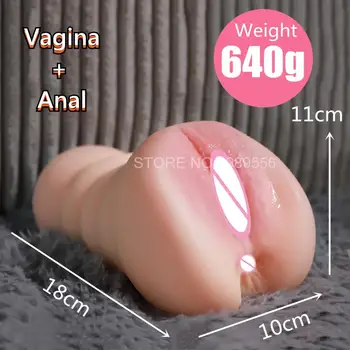  Gerçekçi Vajina Oral Ağız Uçak Pussy Yetişkin Seks Oyuncakları Erkekler için Derin Boğaz Erkek Masturbator Kupası Darbe iş Erotik Sextoy Bardak