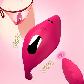  Giyilebilir Külot Vibratör Kadınlar için Taşınabilir Klitoral Stimülatörü Kablosuz Uzaktan Kumanda Görünmez Titreşimli Yumurta SexToy Kadın için