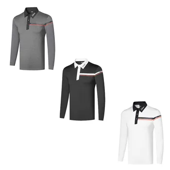  Golf uzun kollu tişört erkek 2022 yeni üst GOLF giyim hızlı kuru spor forması POLO GÖMLEK erkek erkek