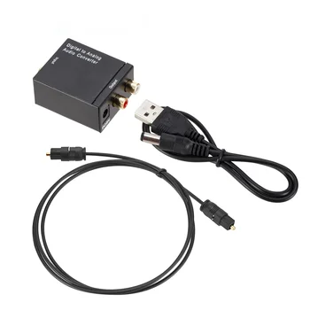  Grwibeou Dijital Analog ses dönüştürücü Fiber Optik Toslink Koaksiyel Sinyal RCA R / L Dekoder SPDIF ATV DAC Amplifikatör