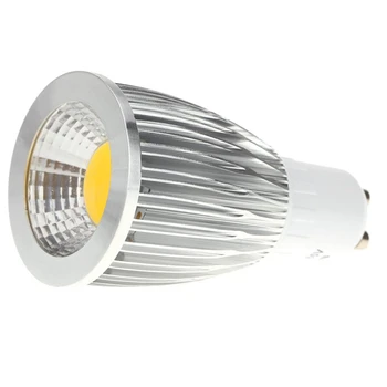  GU10 9W COB LED ampul ışık enerji tasarruflu yüksek performanslı ampul lamba 85 - 265V sıcak beyaz