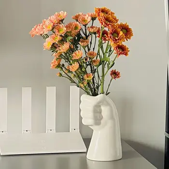  Ins Rüzgar Vazo Yaratıcı Oturma Odası Kuru Çiçekler Çiçek Düzenleme Seramik Basit Topraksız Çiçek Cihazı İskandinav Ev Dekorasyon