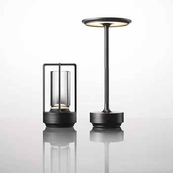  Iskandinav masa lambası lüks metal taban kademesiz karartma LED çubuk ışıkları fikstür altın iç mekan aydınlatması Lampara De Noche Dormitorio Bir