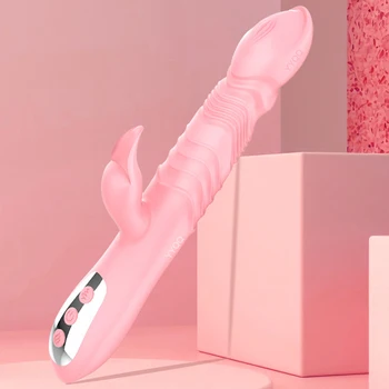  Isıtılabilir Seks Oyuncakları Kadınlar için Vajina Klitoris Stimülasyon Vibratör Değnek 10 Frekans Teleskopik Yapay Penis Vibratör Yetişkin Ürünleri