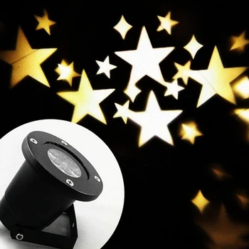  Jiguoor 4W LED su geçirmez yıldız ışığı peyzaj projektör lambası ev Noel dekorasyon için 110-240V
