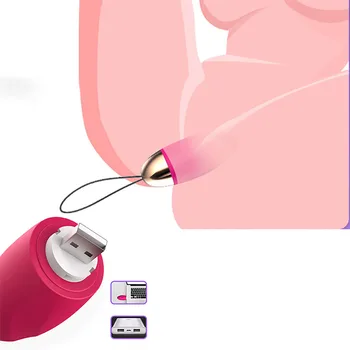  Kablosuz Atlama Yumurta Vibratör Masaj Su Geçirmez mastürbasyon Klitoris USB Güç Şarj g-spot Yetişkin Seks Oyuncakları Kadın için