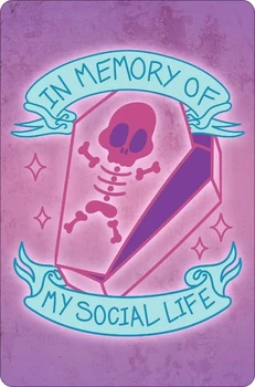  Kafatası Tabela Plak Anısına Benim Sosyal Yaşam Kulübü Vintage Metal İşareti Duvar Dekor Demir Boyama Dekoratif Levha