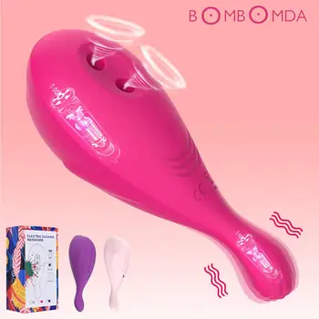  Klitoris Enayi Yapay Penis kadın için vibratör Kablosuz Vibratör Oral Oral Seks Klitoris Stimülatörü Vajina Emme Vibratörler Yetişkin Seks Oyunları