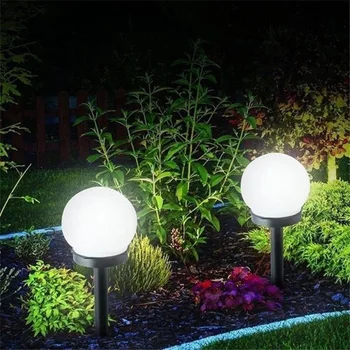  LED açık alan su geçirmez projektör Güneş Yuvarlak ampul lamba fişi çim lambası Güzel Dekoratif Aydınlatma Avlu Bahçe Fiş Zemin Lambası