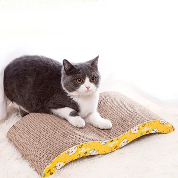  M-Şekil Kaliteli Oluklu Kağıt Kedi Tırmalama Muhafızları Pet Tırmalama Pençe Kazıyıcı Kedi Ürünleri Scratcher Pet Mobilya + Ücretsiz Catnip