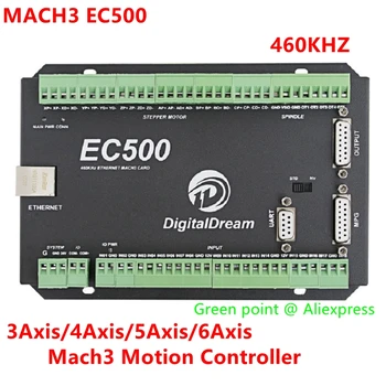  Mach3 EC500 3/4/5/6 Eksenli CNC Ethernet hareket kontrolörü Freze Makinesi İçin Yükseltme Hareket Kontrol Kartı Frekans Çıkışı 460kHz